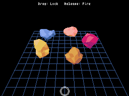 Pyxel Cube のロックオンレーザーのデモ