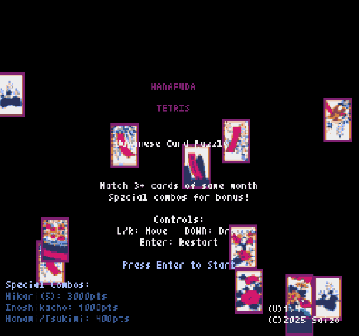 Hanafuda Tetris